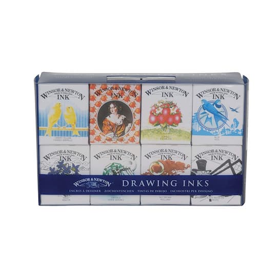 Winsor & Newton™ Drawing Ink Set, 8 Colors